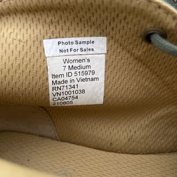 LL Bean Chukkas Ankle‎ Boots Green Canvas Women’s Size 7 Photo Sample RARE - Picture 8 of 10